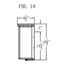 Load image into Gallery viewer, FHL18 Gaslight Size Diagam