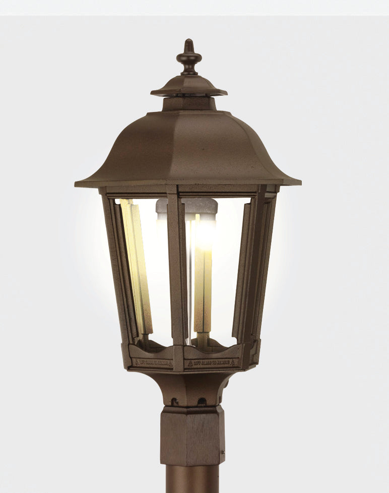 The Bavarian 1200H Post Mounted Gaslight by American Gas Lamp Works