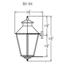 Load image into Gallery viewer, Bayou Street Lantern with Standard Wall Mount