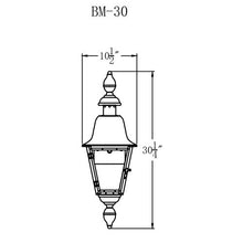Load image into Gallery viewer, Belmont Lantern with Standard Wall Mount
