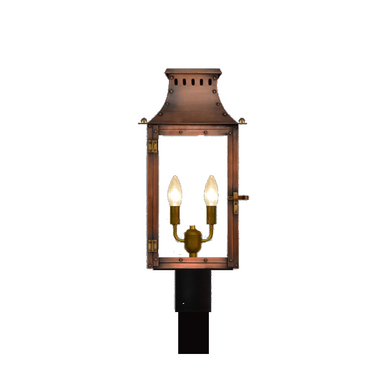 Coppersmith Market Street Gaslight with post mount bracket