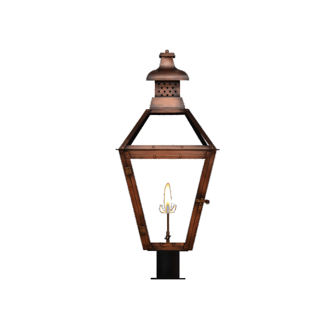Coppersmith Pebble Hill Gaslight with Pier Mount Bracket