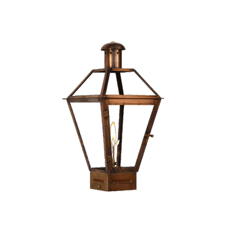 Georgetown Gas Light with Copper Pier Mount