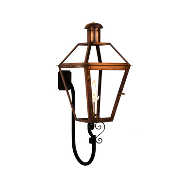 Georgetown Gaslight with S-Scroll Gooseneck Wall Mount