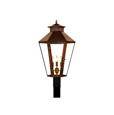 Bayou Street Gaslight with Post Mount Bracket