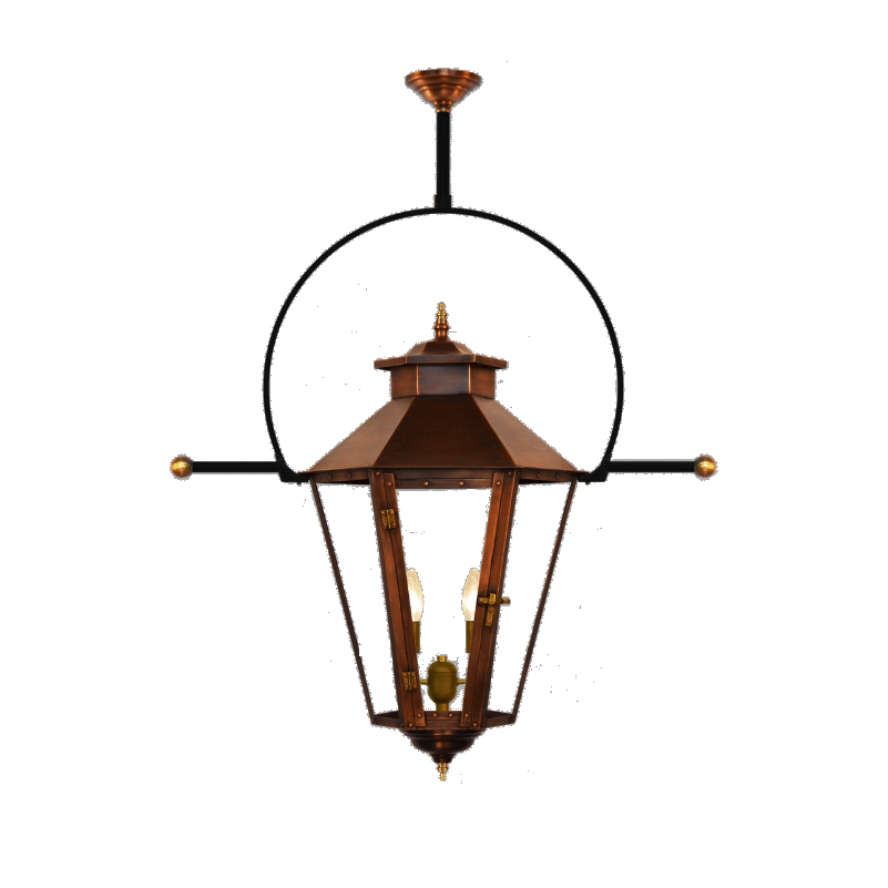 Coppersmith gaslight, bayou street with classic yoke ladder rest
