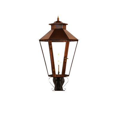 Bayou Street Gaslight with Grand Pier Mount