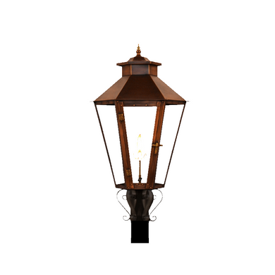 Bayou Street Lantern with Post Mount