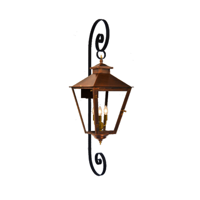 Conception Street Lantern with Top & Reverse Bottom Scrolls