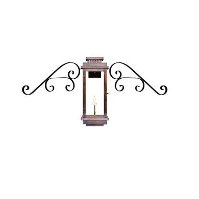 coppersmith contempo gas light with fancy moustache