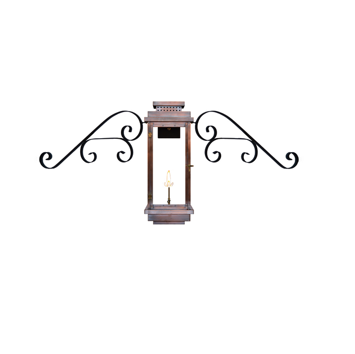 coppersmith contempo gas light with fancy moustache