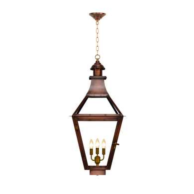 coppersmith creole gaslight with hanging chain mount