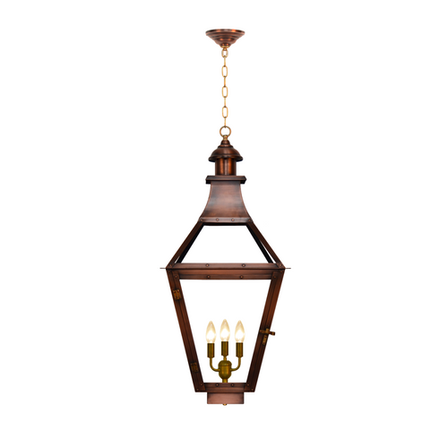 coppersmith creole gaslight with hanging chain mount