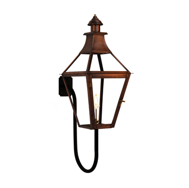 coppersmith creole gaslight with gooseneck wall bracket