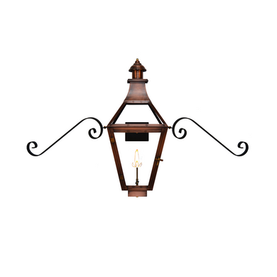 Coppersmith Creole Gaslight with Classic Moustache Brackets