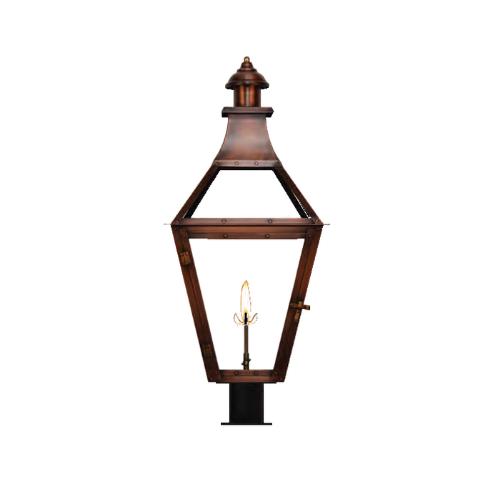 Coppersmith Creole Gaslight with pier mount
