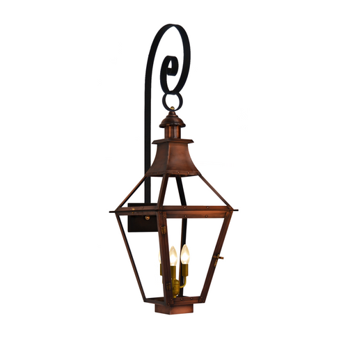Coppersmith Creole gaslight with top scroll