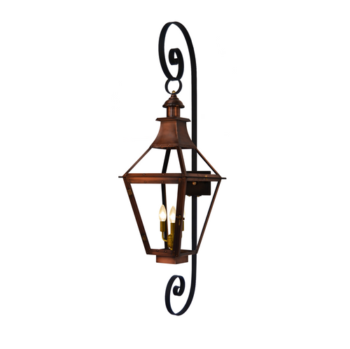 Creole gaslight with top scroll reverse bottom scroll