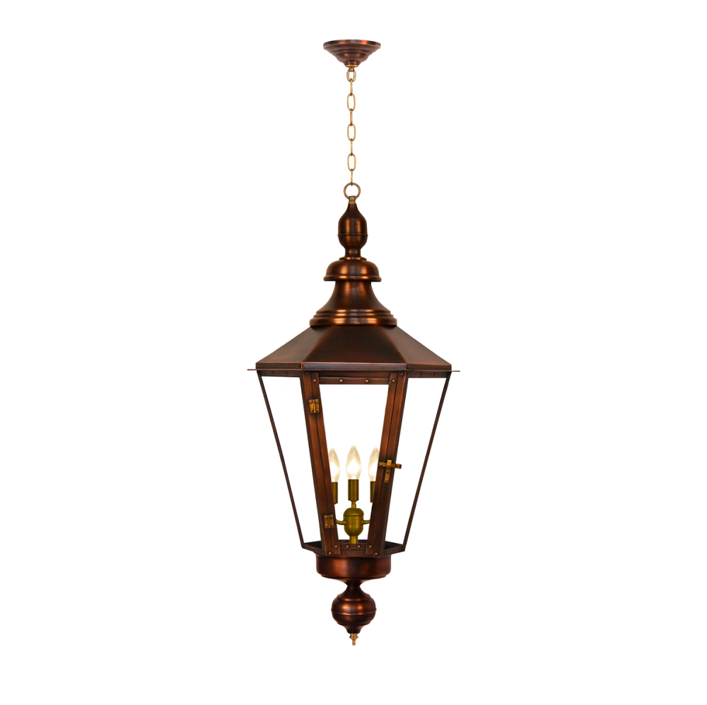 Coppersmith Eslava st. gaslight with hanging chain mount