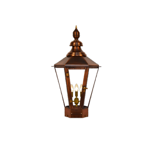 Coppersmith Eslava Street Gaslight with copper pier mount