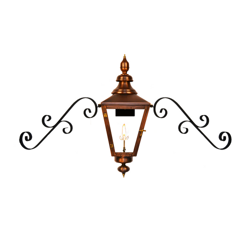 Coppersmith Gaslight, Franklin St., Dual Scroll Moustache Brackets