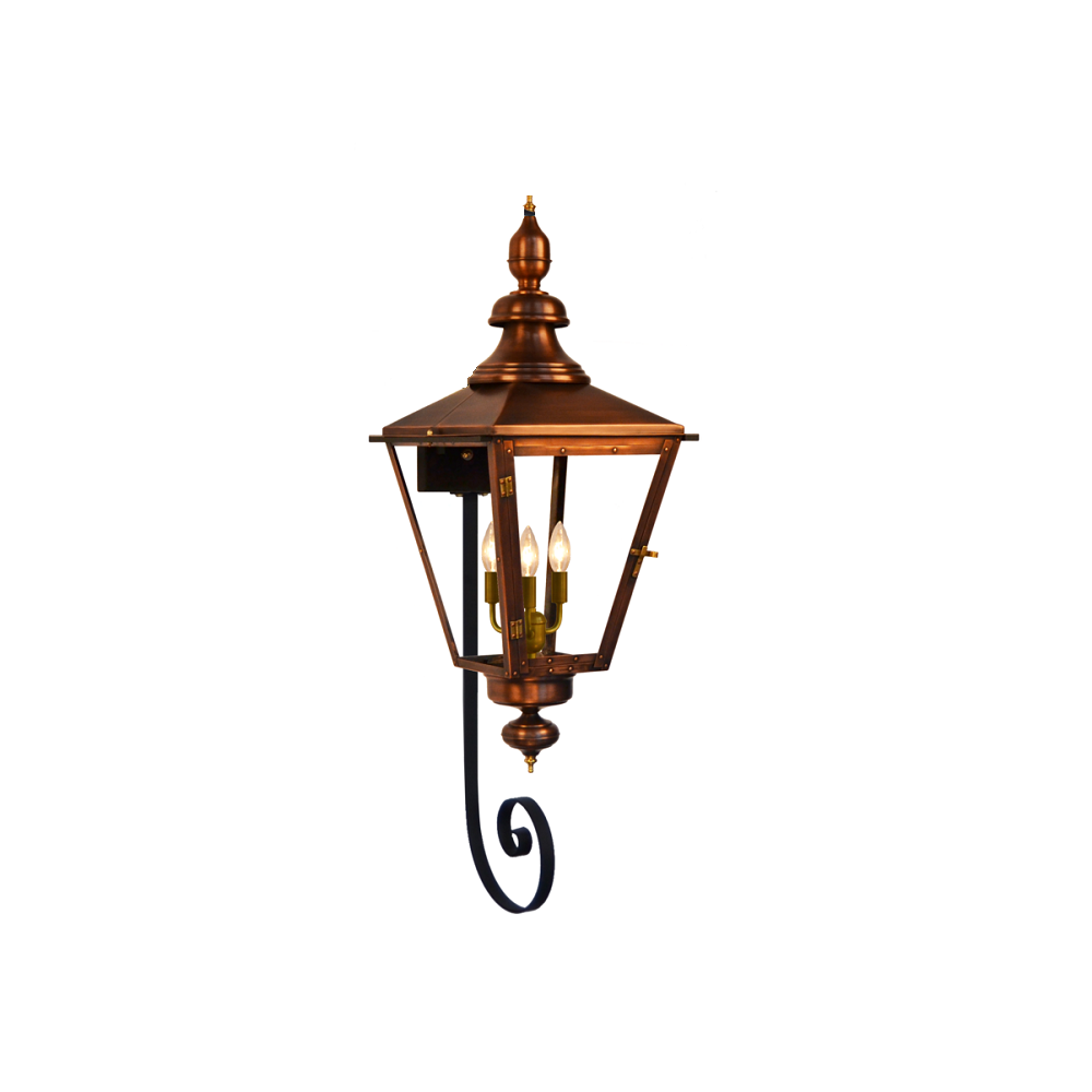Coppersmith Lantern, Franklin Street Bottom Scroll