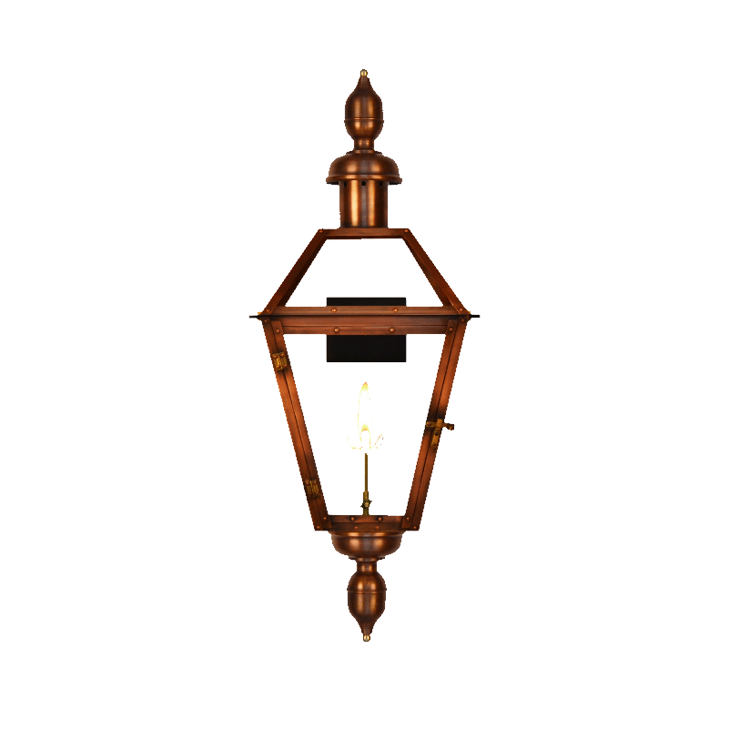 Georgetown Gaslight with London Top and Bottom Finial Accessories