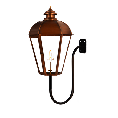 Coppersmith Joachim Street Gaslight with Gooseneck Wall Mount