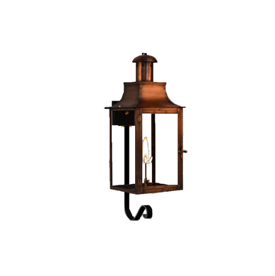 Coppersmith somerset gaslight with bottom farm hook