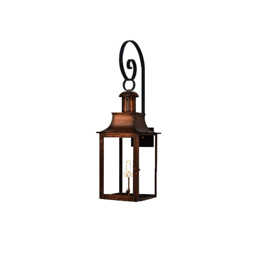 coppersmith somerset gaslight with top scroll