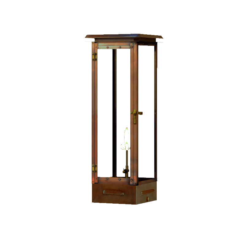Coppersmith Hyland Copper Pier Mount Gaslight