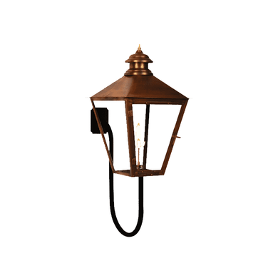 Adam Street Gaslight with Gooseneck Wall Mount