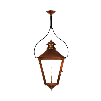 adam Street gaslight with pendent yoke