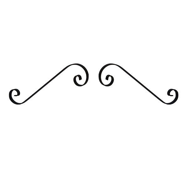 CM, classic moustache Gaslight bracket