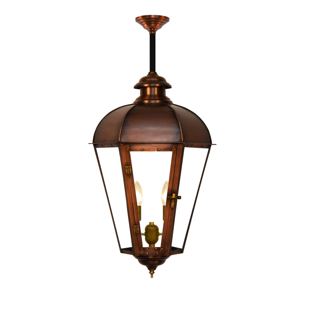 Coppersmith joachim street gaslight with hanging stem mount
