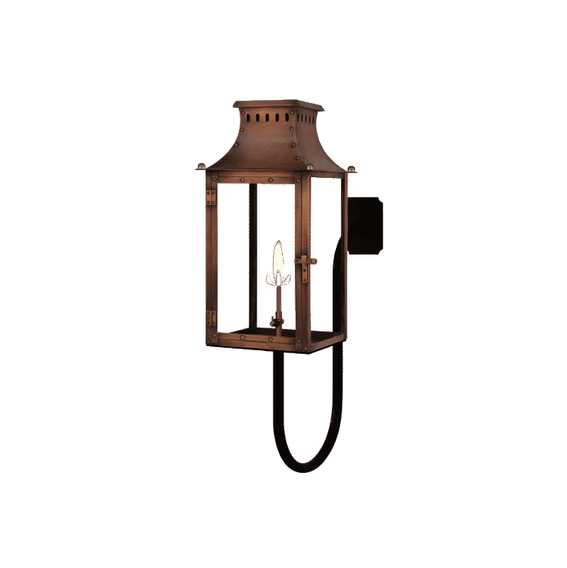 Coppersmith Market St Gaslight with Gooseneck Wall Mount