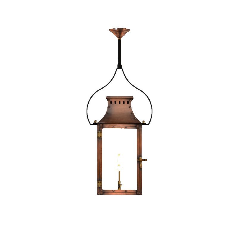 Coppersmith market street gaslight with hanging pendent yoke