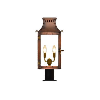 coppersmith market street gaslight with pier mount bracket