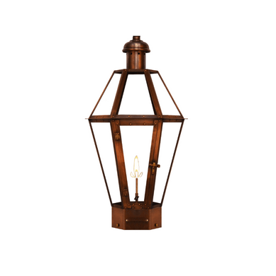 Coppersmith Mount Vernon Gaslight with Copper Pier Mount