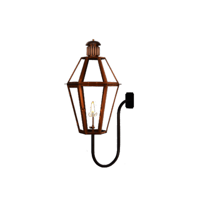 Coppersmith Mount Vernon Gaslight with Gooseneck Wall Mount