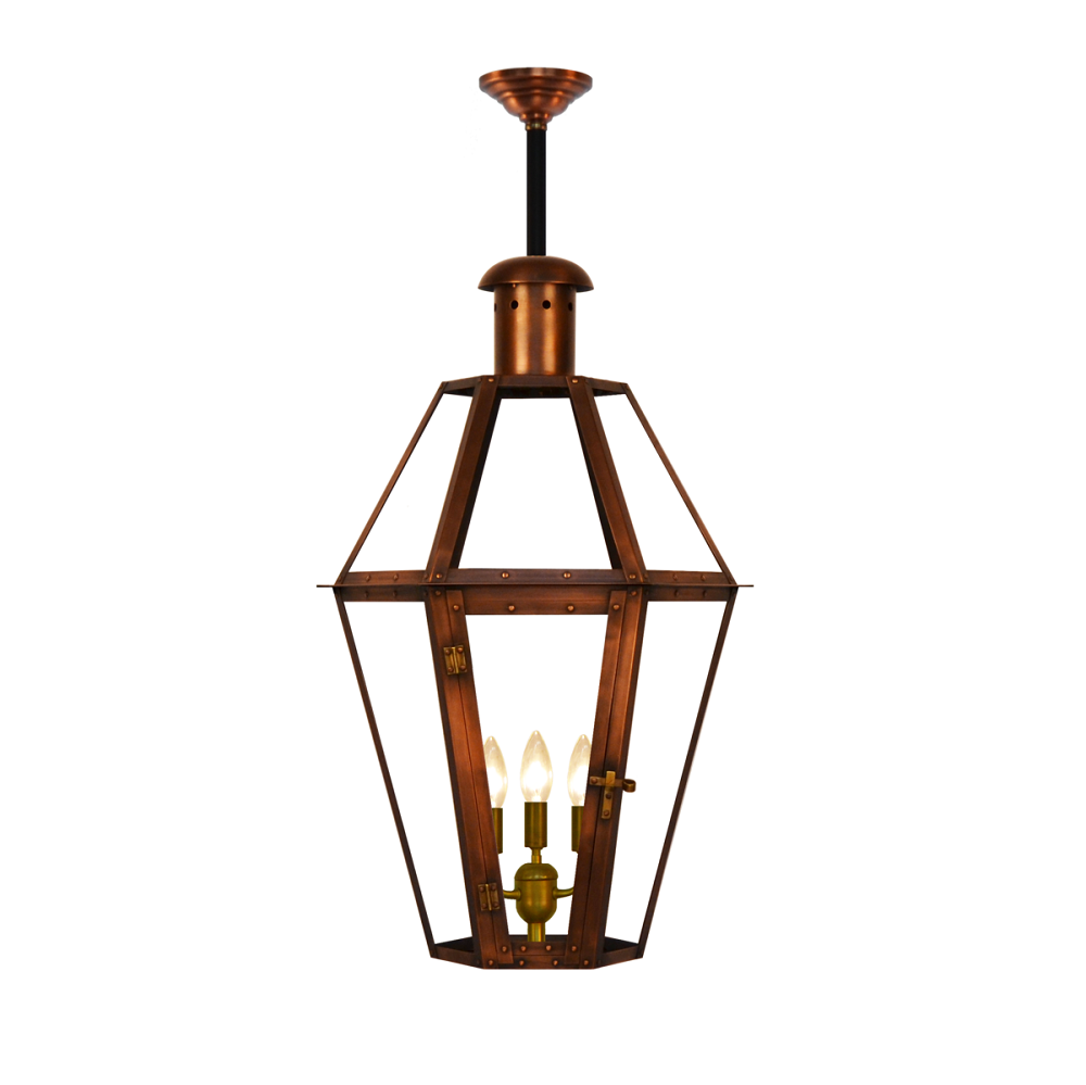 Coppersmith Mount Vernon Gaslight with Hanging Stem Mount