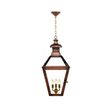 coppersmith pebble hill gaslight with hanging chain mount