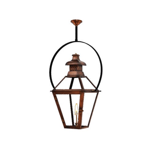Coppersmith Pebble Hill Gaslight with hanging classic yoke bracket