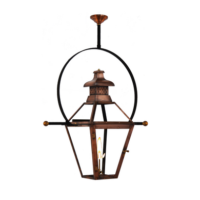 Coppersmith pebble hill gaslight with hanging classic yoke ladder rest