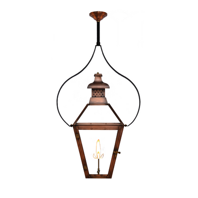 Coppersmith Pebble Hill Gaslight with hanging pendent yoke