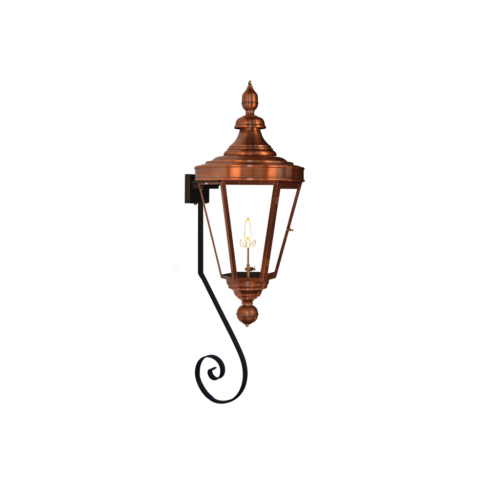 Coppersmith Royal Street Gaslight with bottom scroll