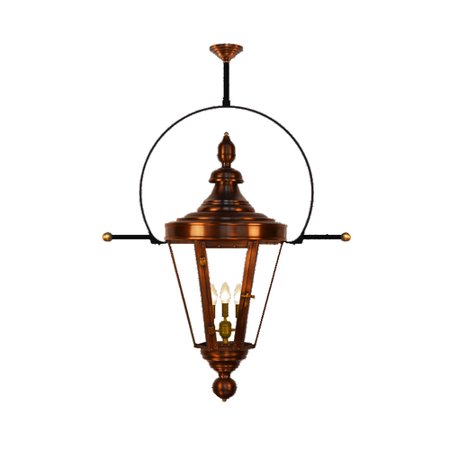 Coppersmith Royal Street gaslight with hanging classic yoke ladder rests