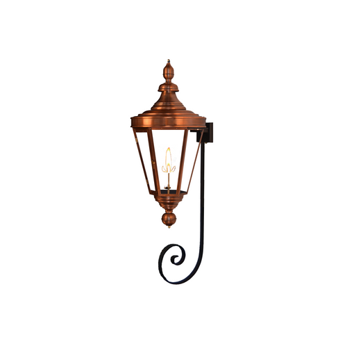 coppersmith royal street gaslight with reverse bottom scroll