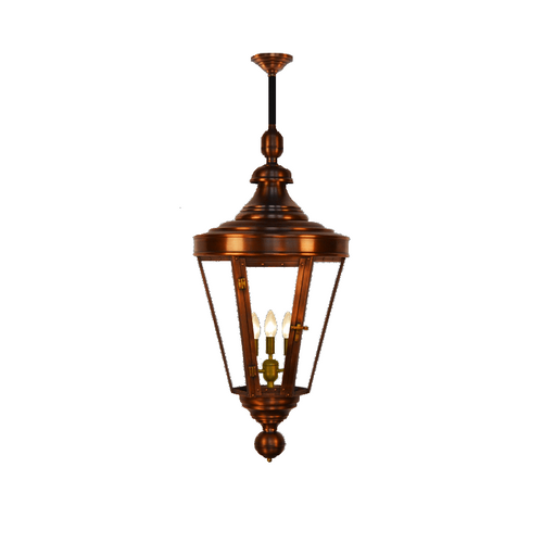 Coppersmith royal street gaslight with hanging stem mount
