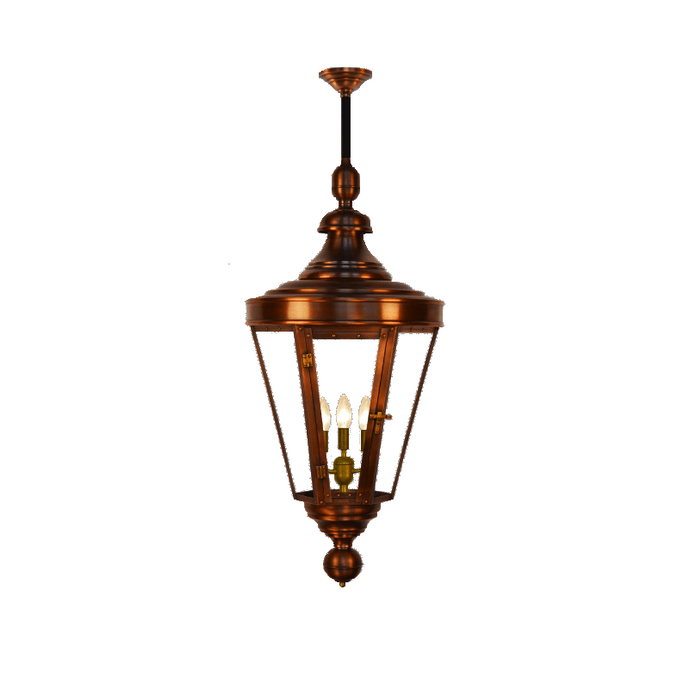 Coppersmith royal street gaslight with hanging stem mount